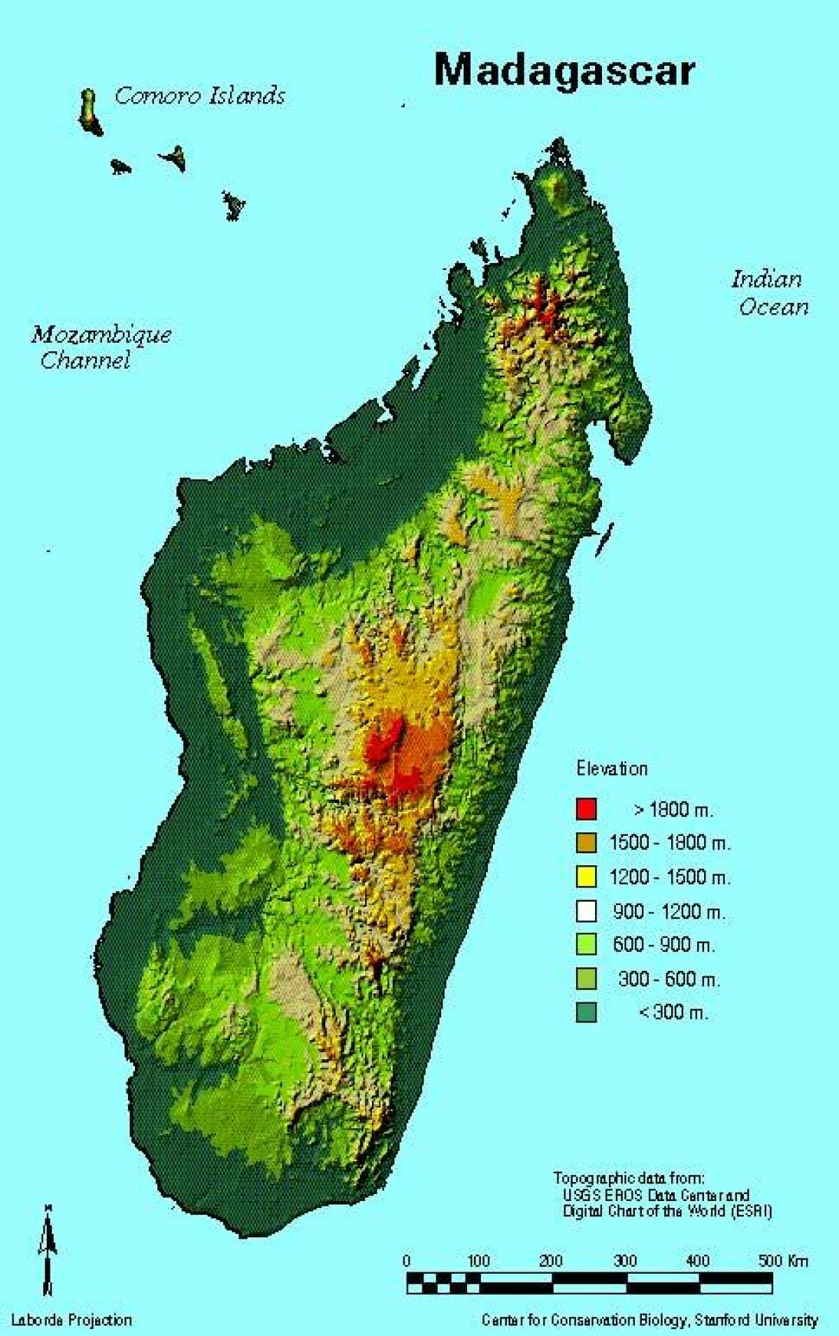 mapie geografii Madagaskar 