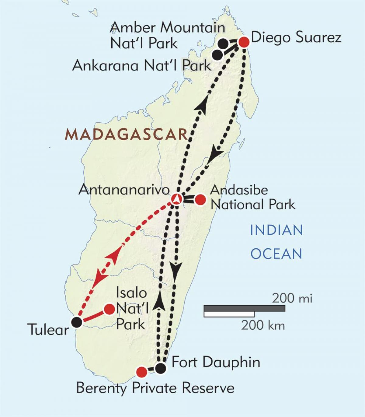 antananarywa, Madagaskar mapa