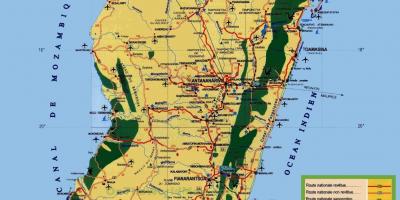 Madagaskar zabytki mapa